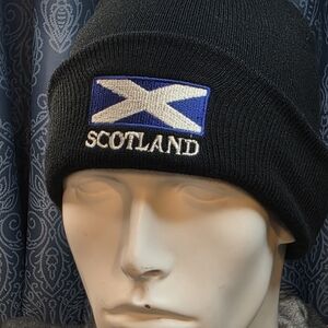 Scotland Embroidery/Flag Patch Beanie Unisex OSFM